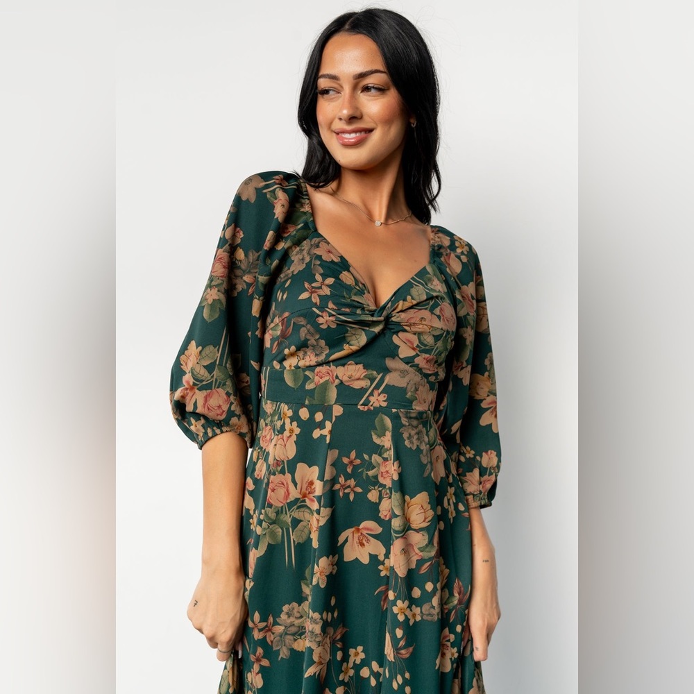 Baltic Born Forest Green Floral Maxi Dress - Picture 4 of 6